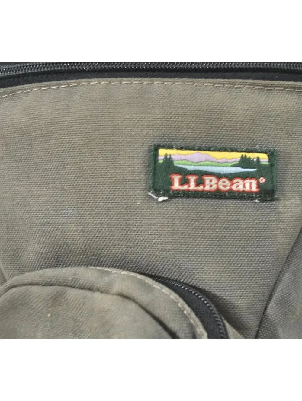 Vintage L.L. Bean Outdoors 90s Cross Pack Faded Green Camera Bag